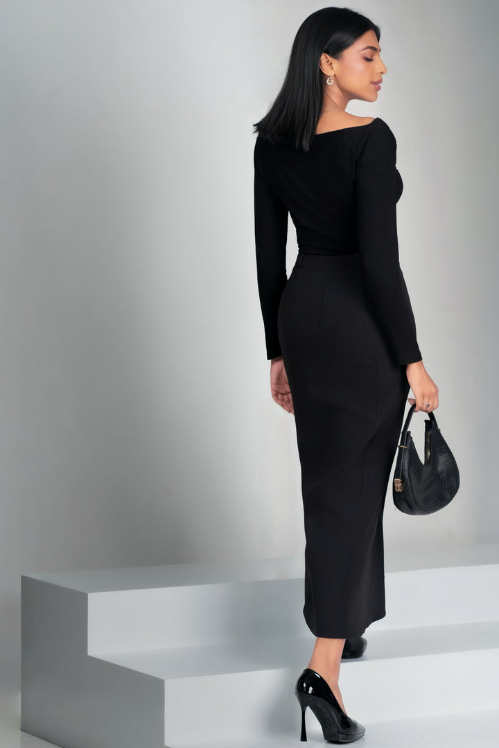 Button Up Maxi Skirt