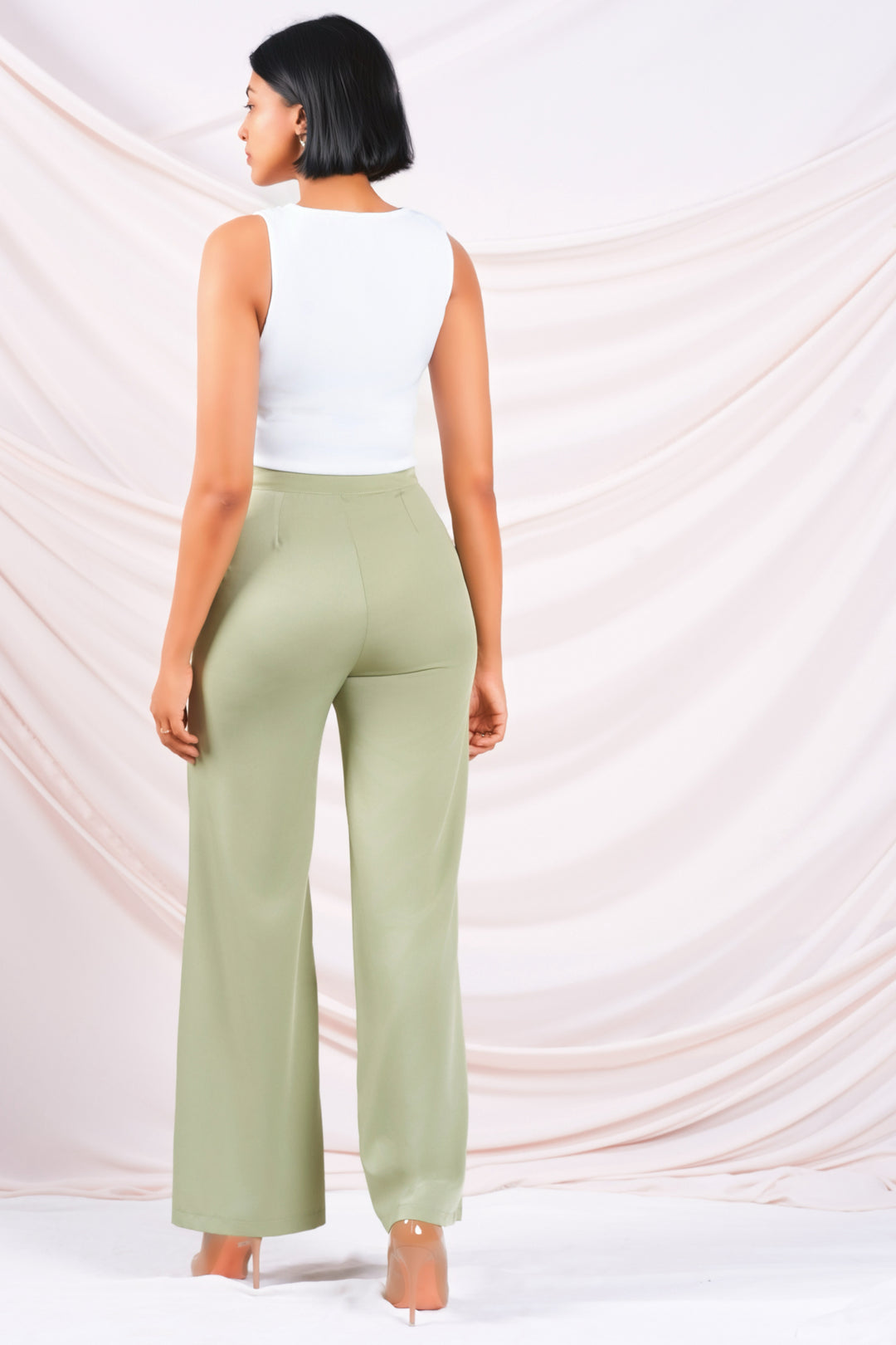 High Waist Button Up Pant