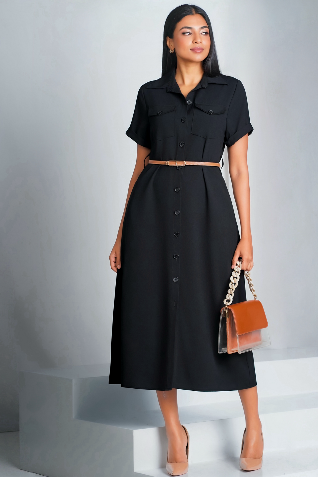 Midi Shirt Dress