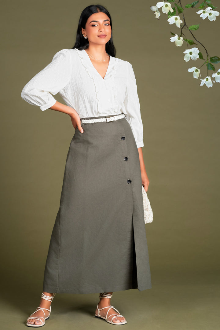 Button Up Skirt