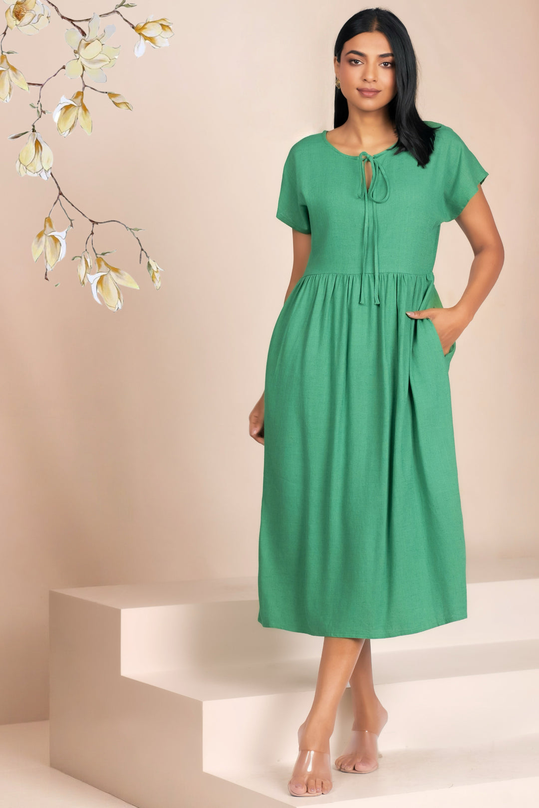 Boxy Relaxed Midi Dress