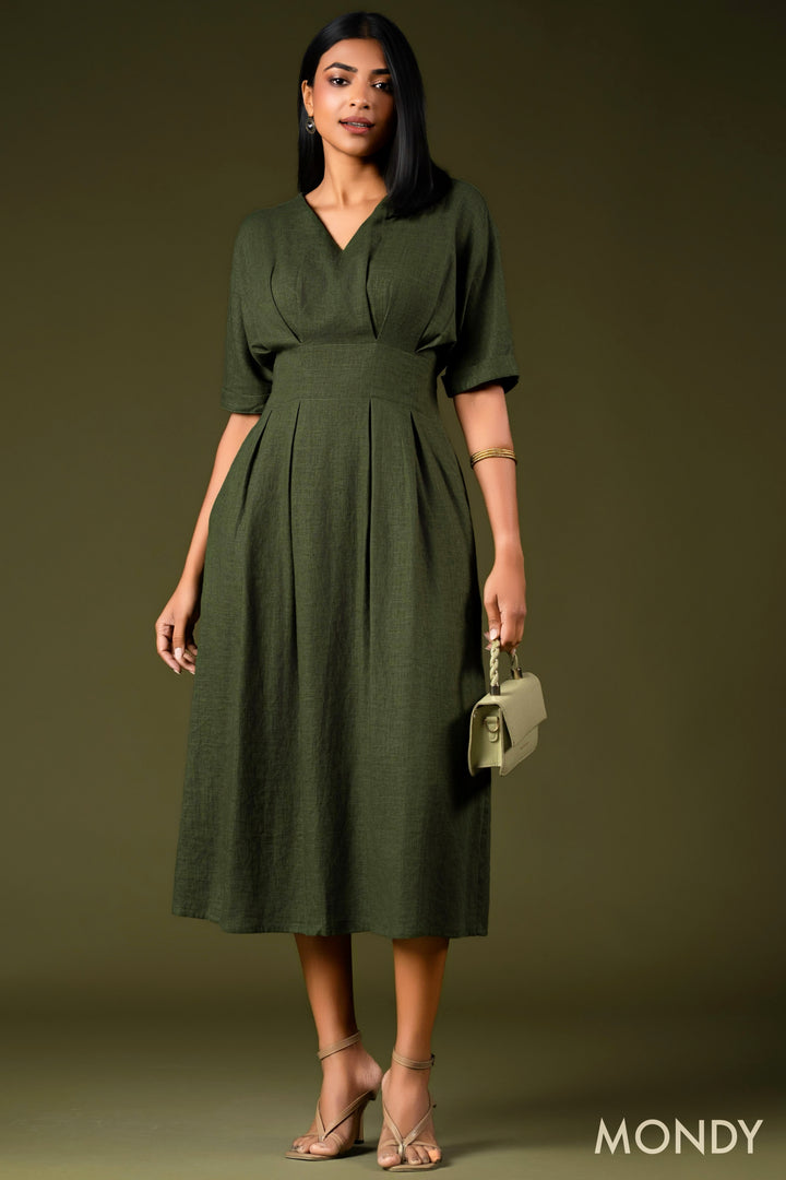 Empire Waist Midi Dress