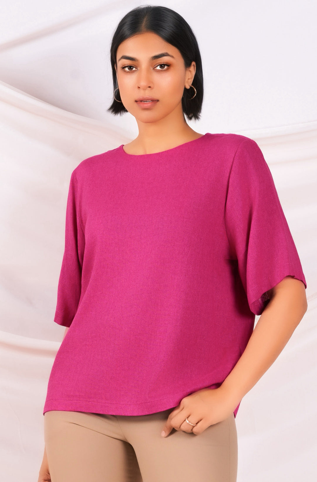 Round Neck Relaxed Top