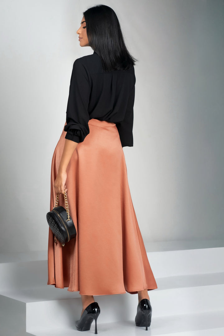 Flared Maxi Skirt