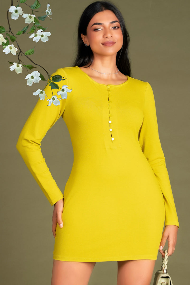 Long Sleeve Bodycon Mini Dress