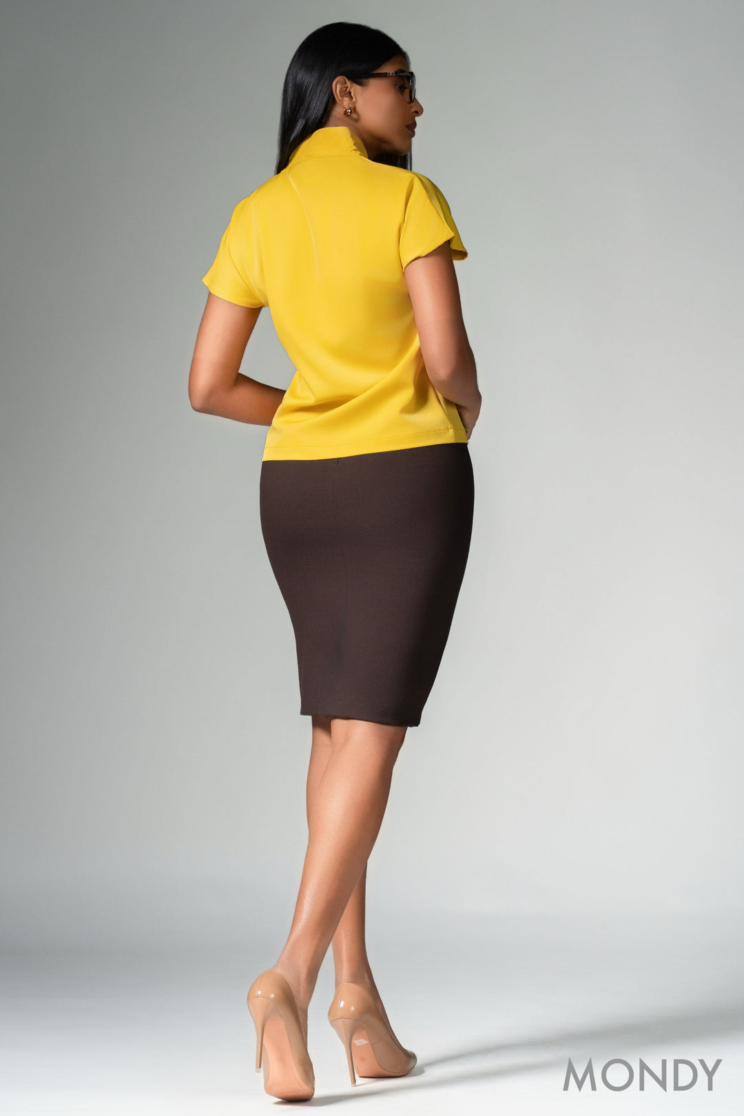 High Neck Raglan Sleeve Top