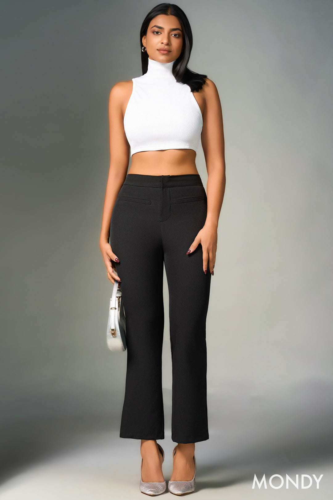 Regular Waist Cropped Pant