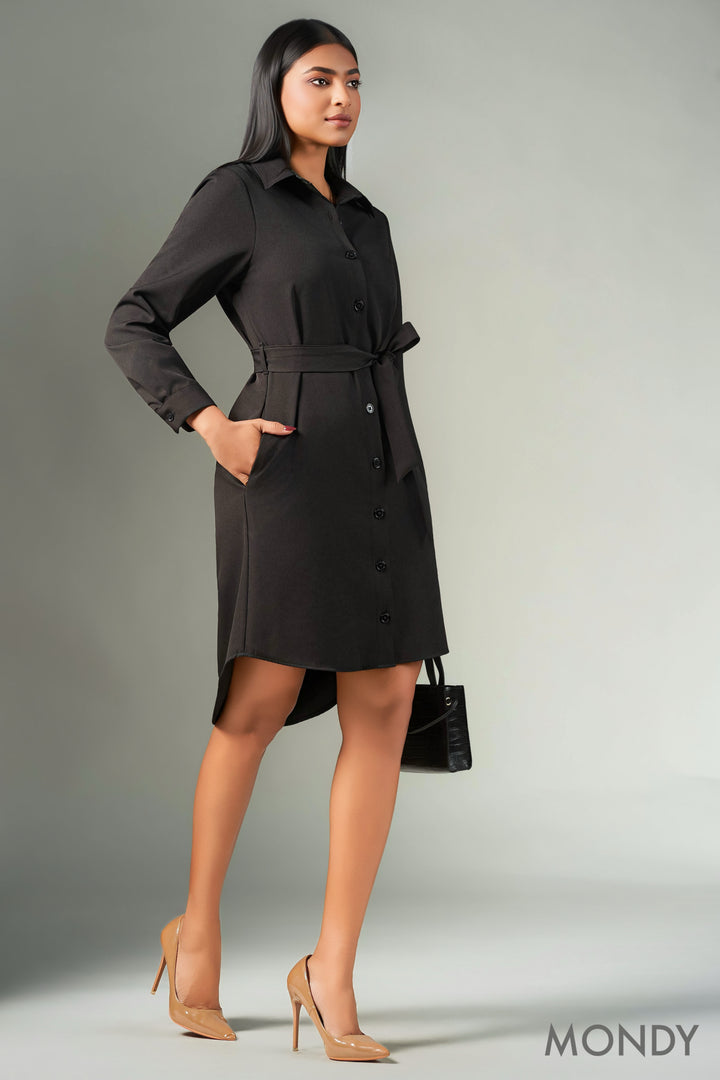 Black Shirt Dress