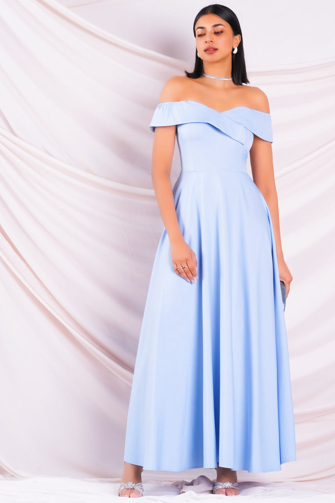 Off Shoulder Maxi Dress