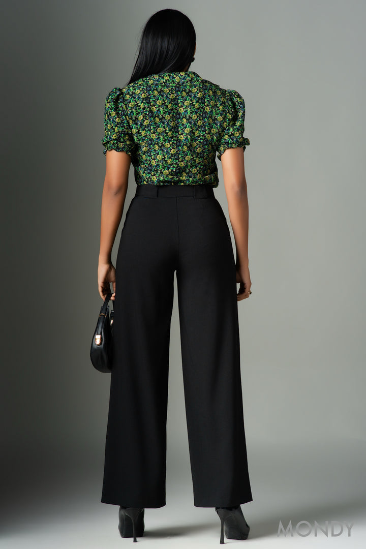 High Waist Wide Leg Pant