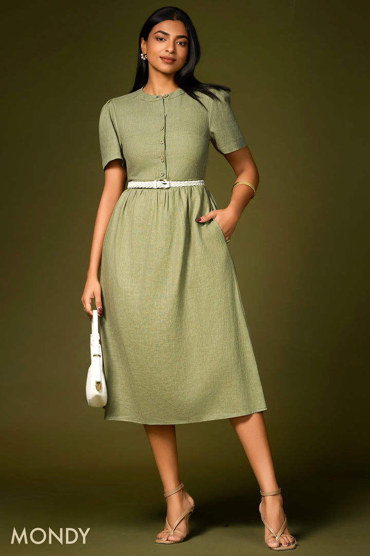 Button Up Midi Dress