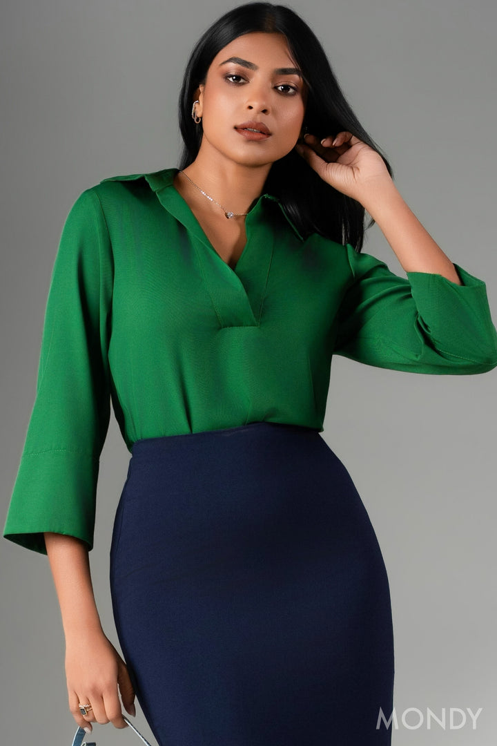 Shirt Neckline Top