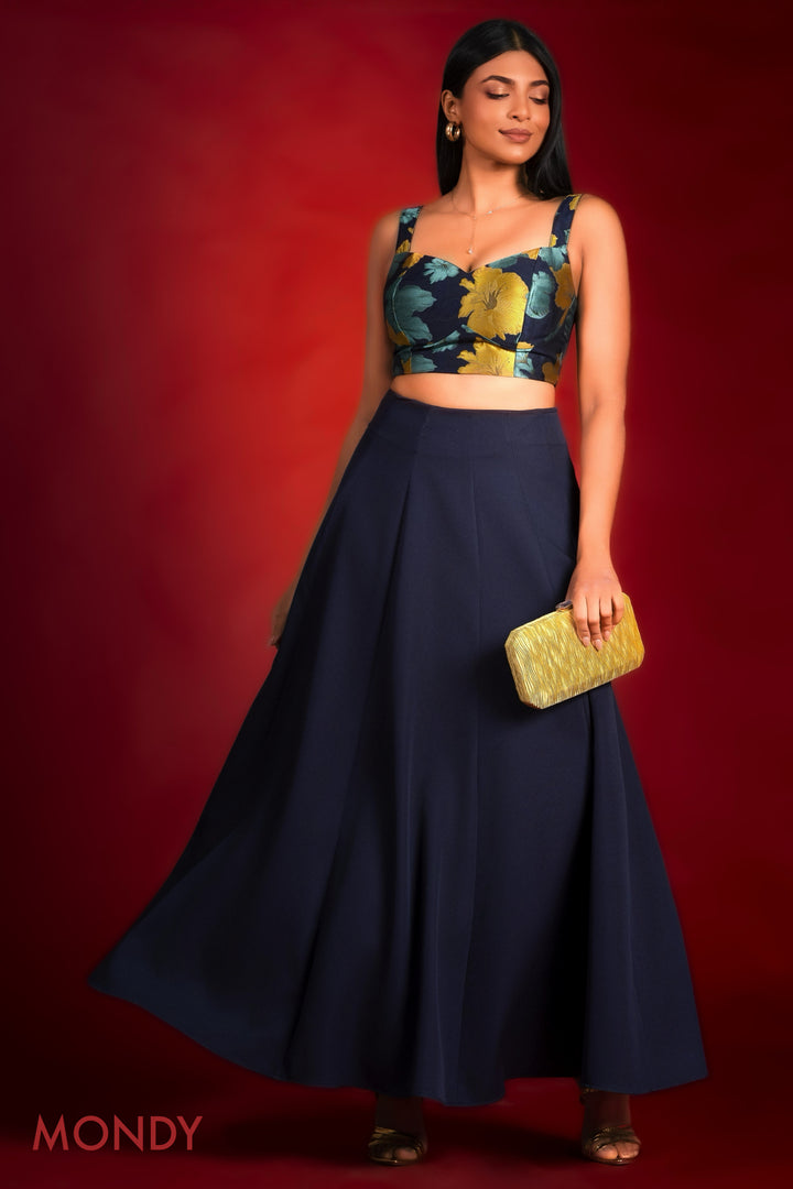 Flared Maxi Skirt