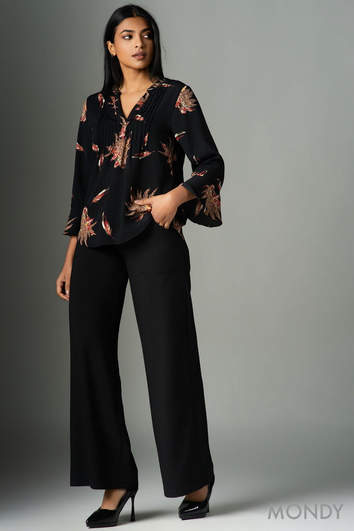 Pintuck Detail Top