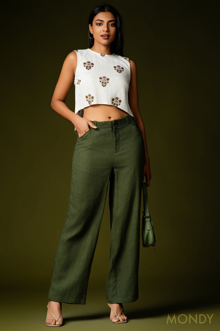 Khaki Low Waist Pant
