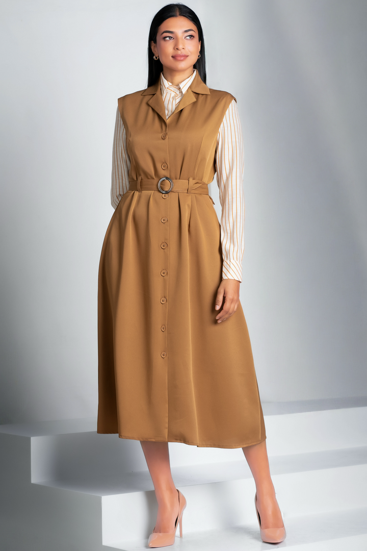 Belted Midi Dress