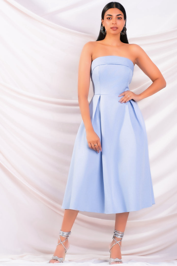 Strapless Midi Dress