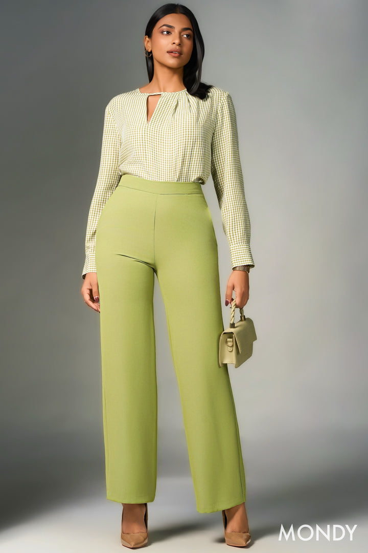 High Waist Wide Leg Pant
