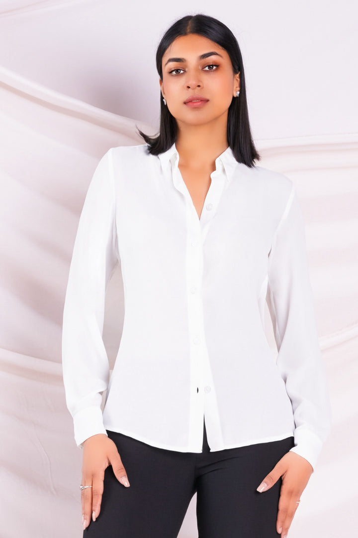 White Chiffon Shirt