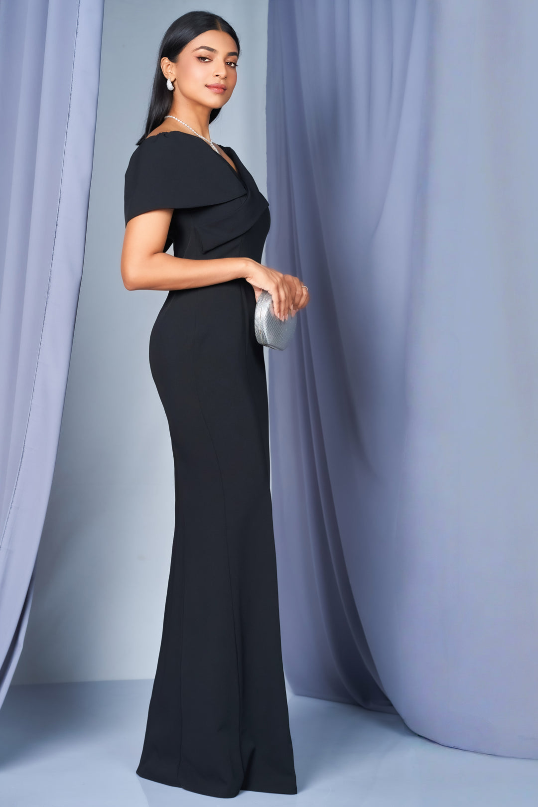 Off Shoulder Bodycon Maxi Dress