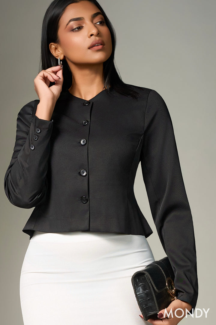 Button Up Long Sleeve Top