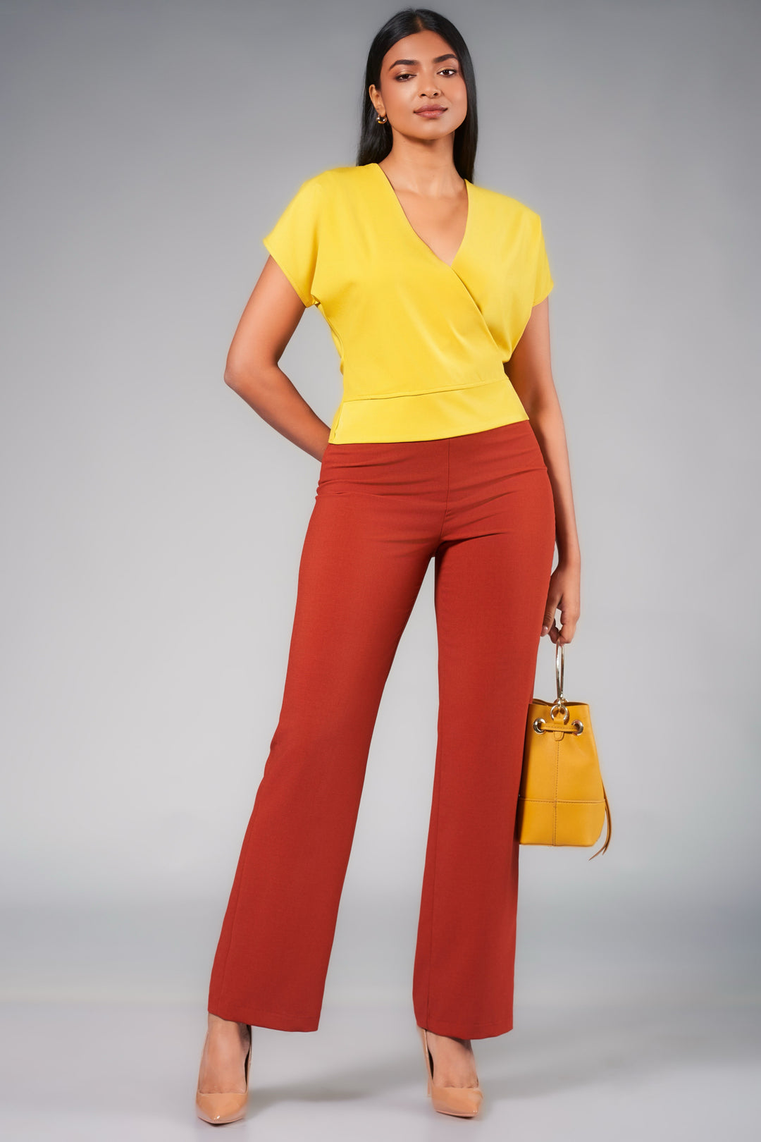 Short Sleeve Wrap Top