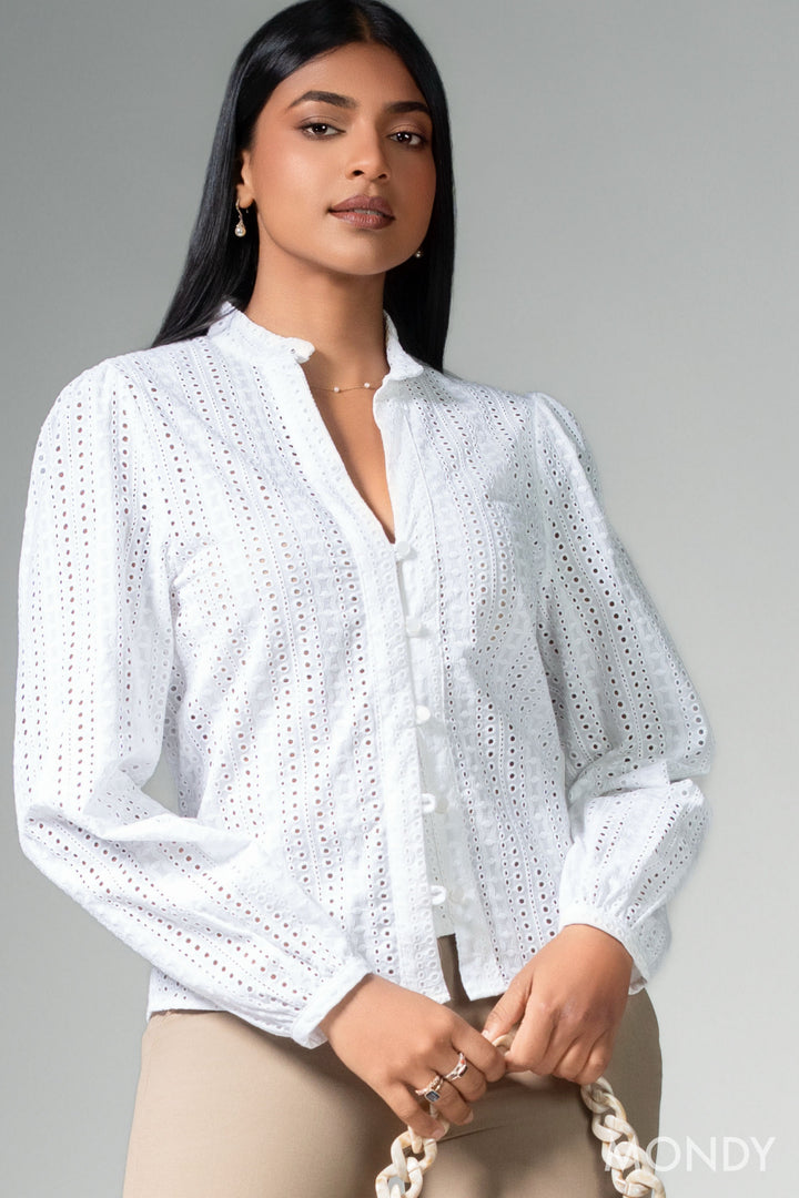 Long Sleeve Cutlone Top