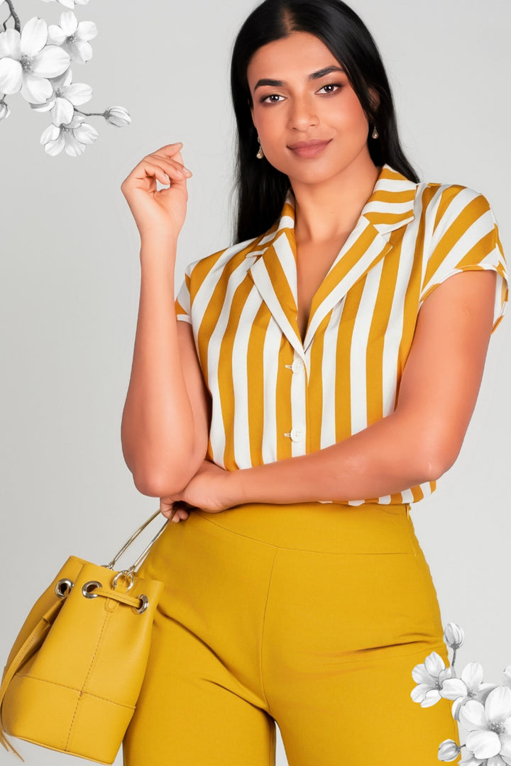 Short Sleeve Stripe Shirt