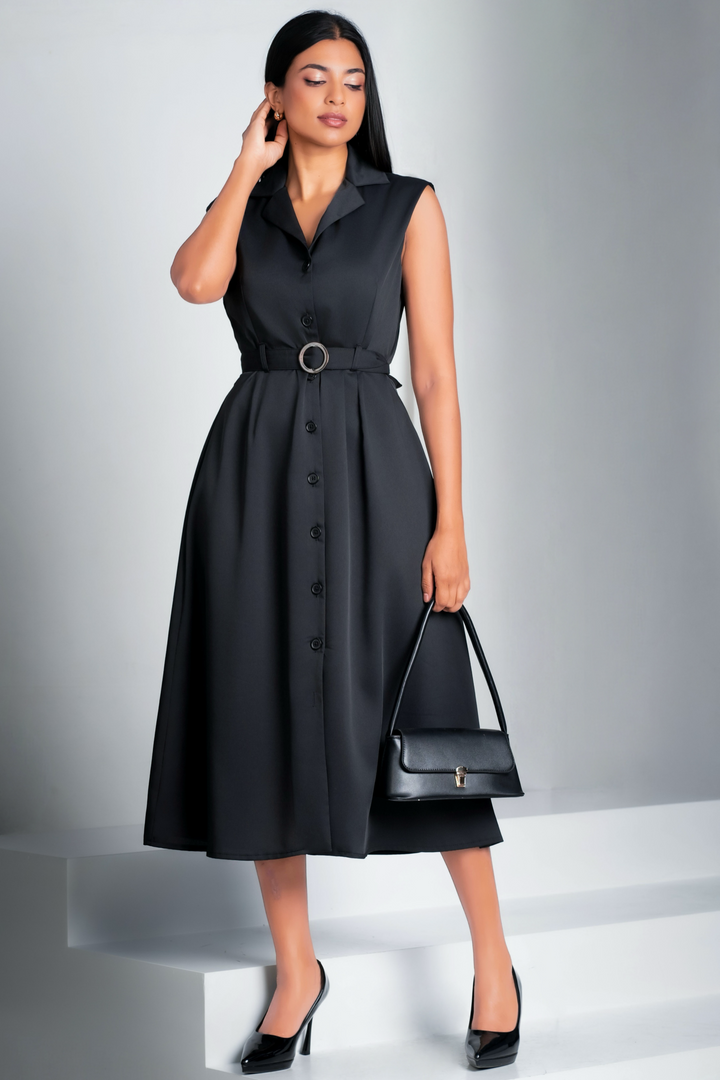 Belted Midi Dress