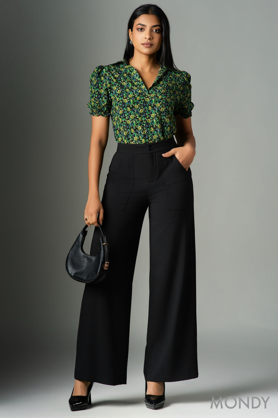 High Waist Wide Leg Pant