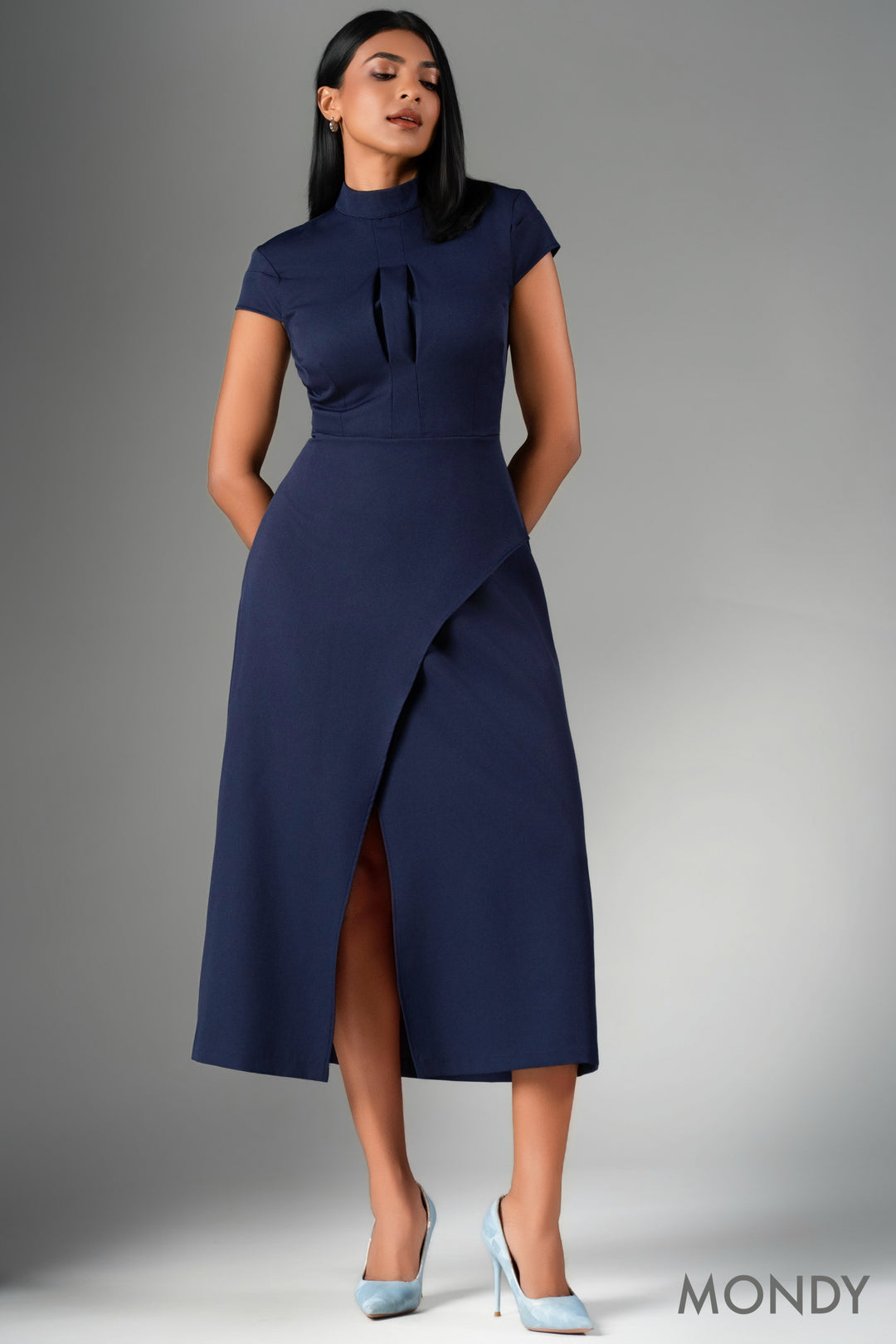 Cap Sleeve Midi Dress