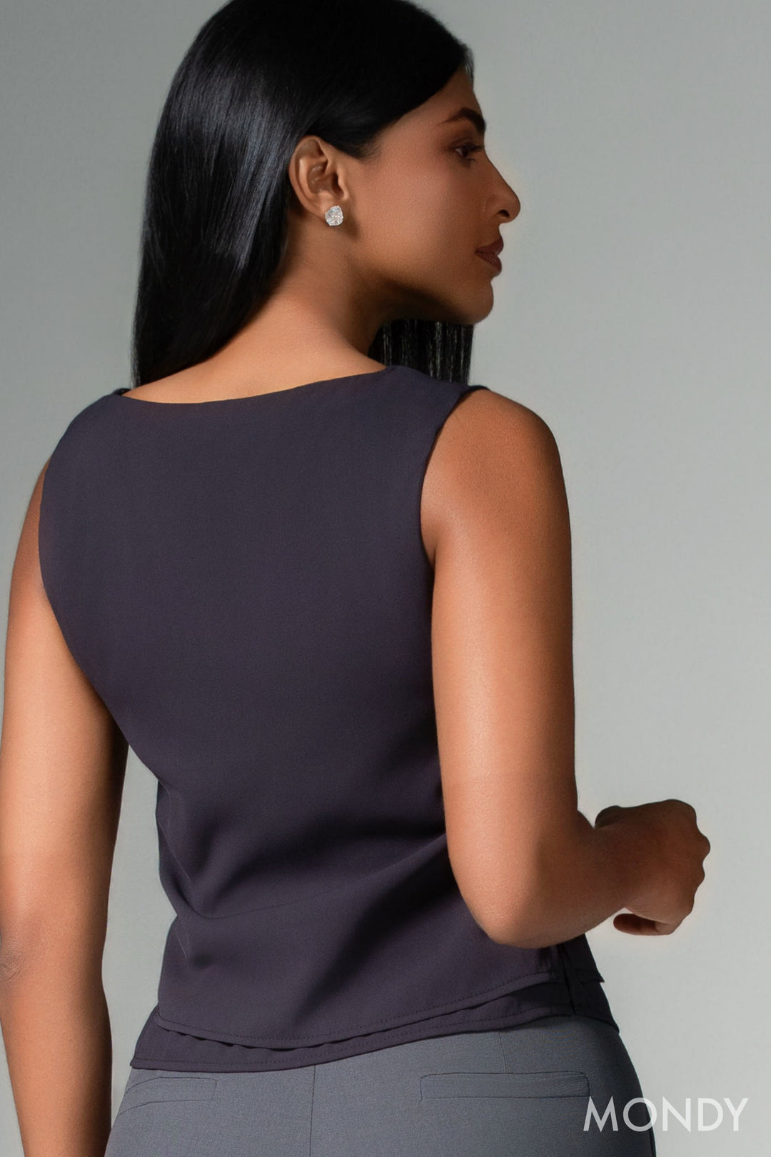 Sleeveless Layered Top