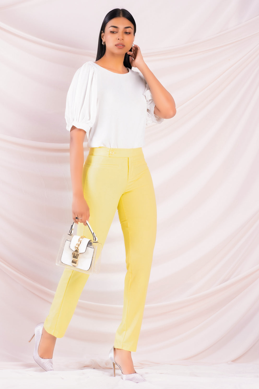 Yellow Slim Fit Pant