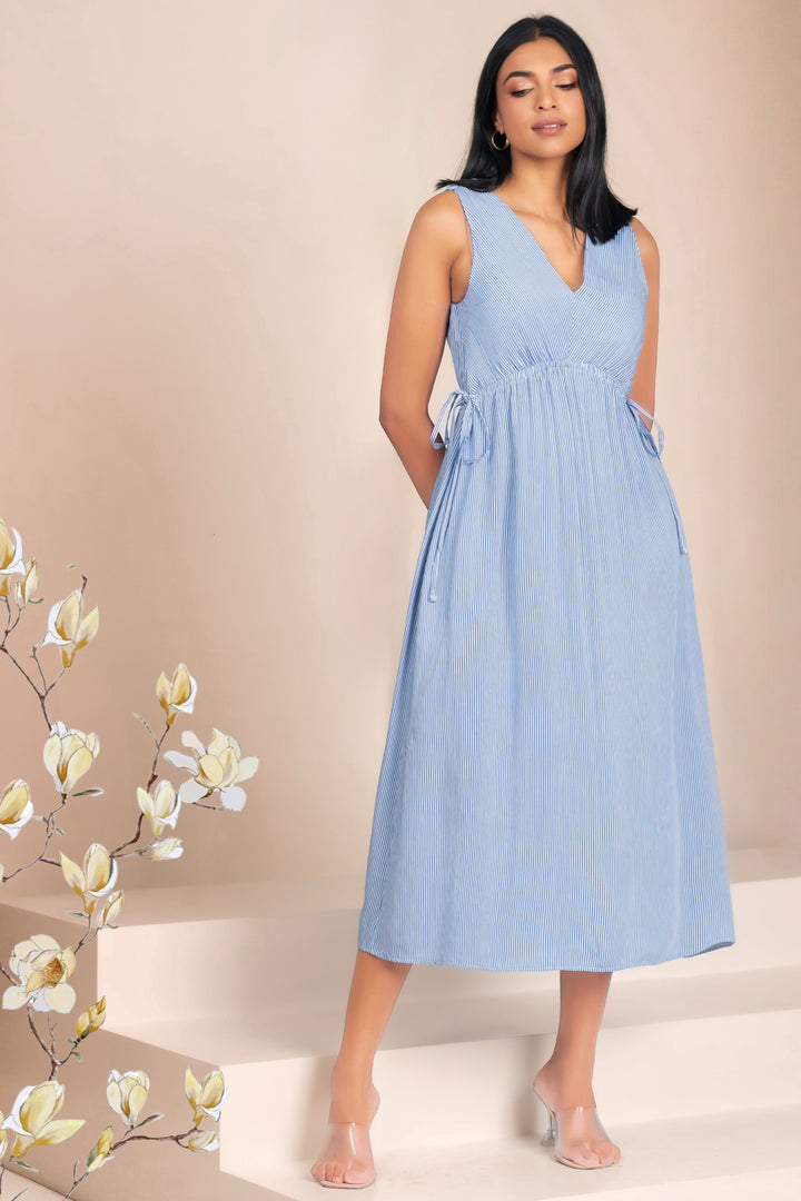 Drawstring Midi Dress