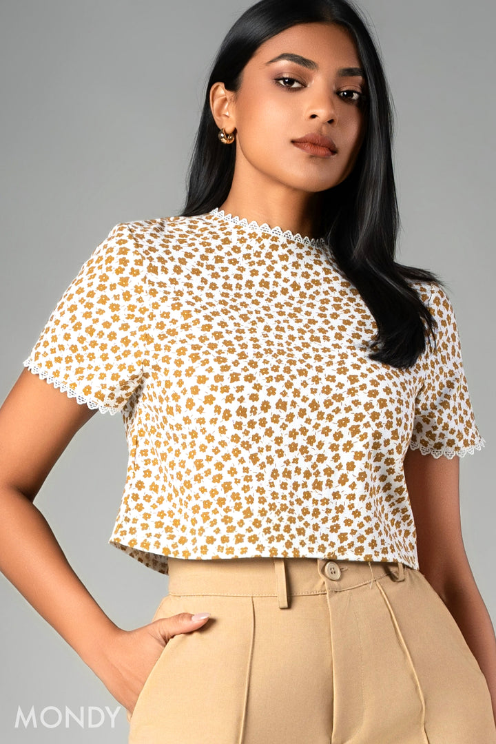 Printed Crop Top