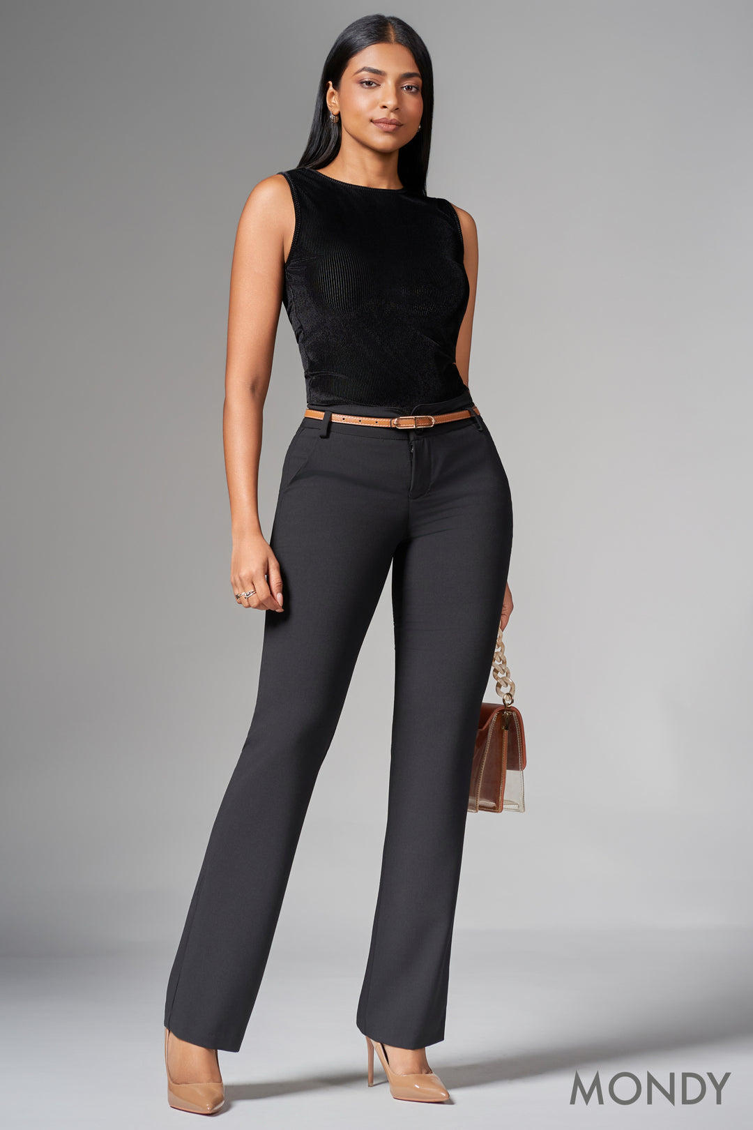 Regular Waist Boot Cut Pant