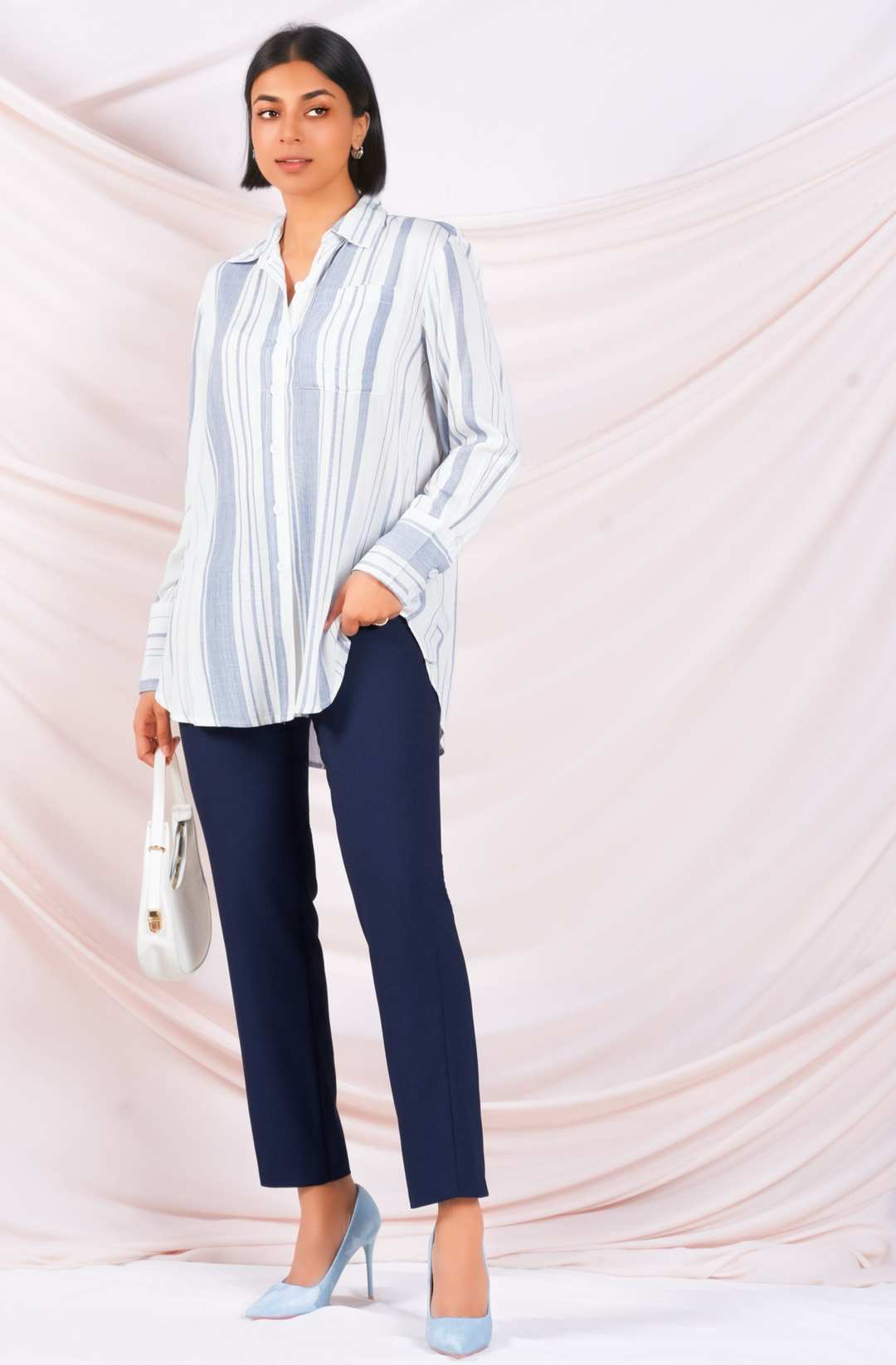 Blue & White Stripe Shirt