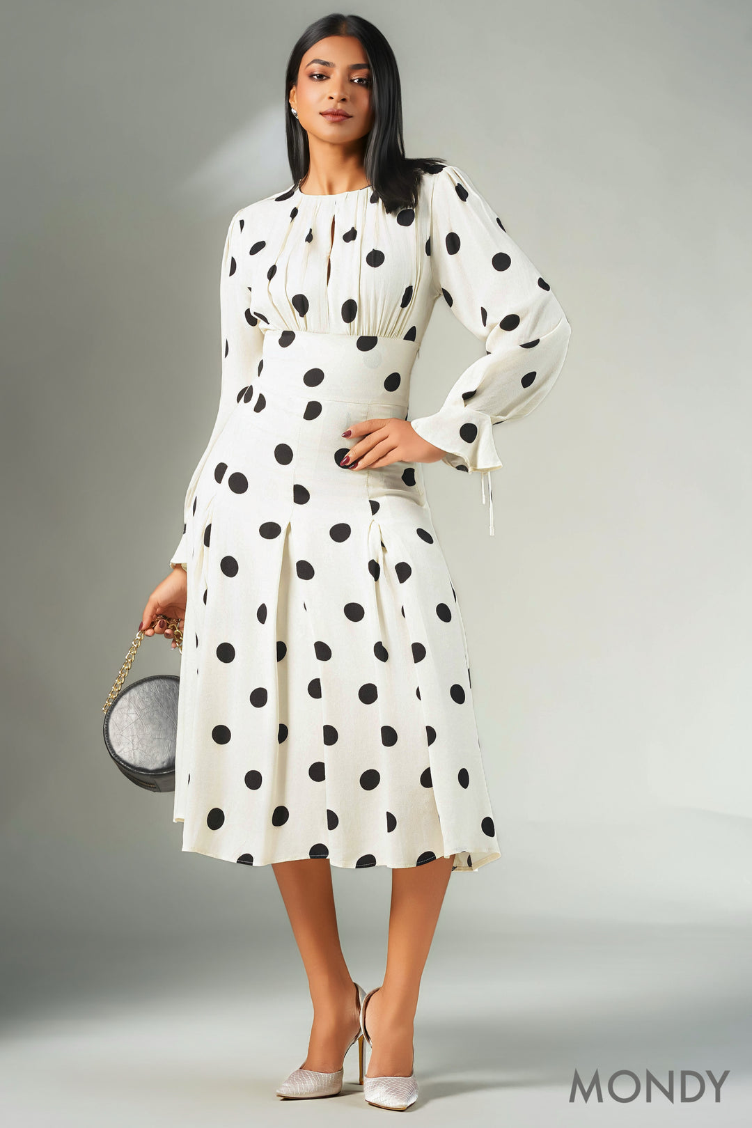 Polka Dot Midi Dress