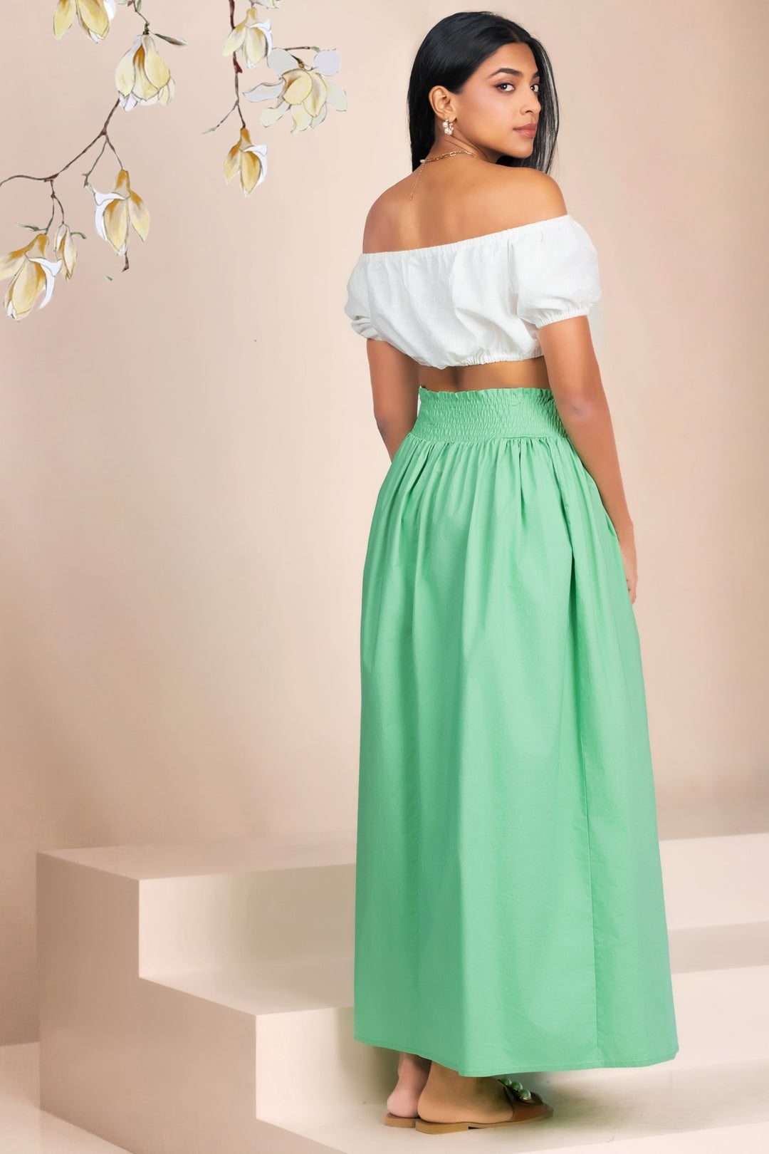 Hight Waist Maxi Skirt