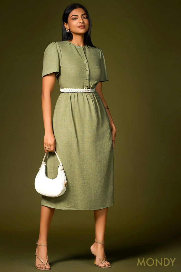 Button Up Midi Dress