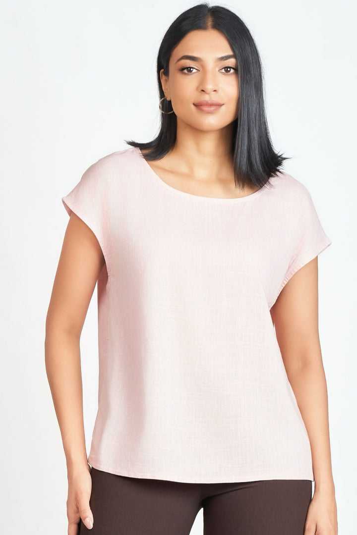 Pink Basic Raglan Sleeve Top