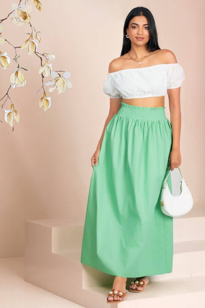 Hight Waist Maxi Skirt