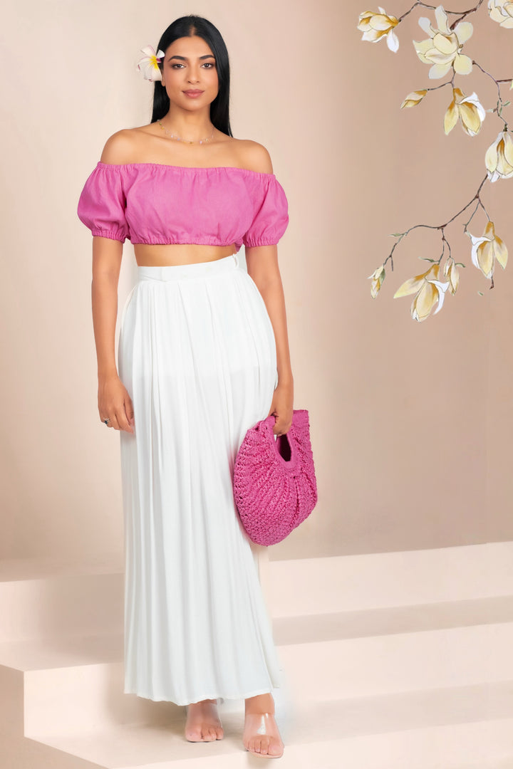 Puff Sleeve Crop Top