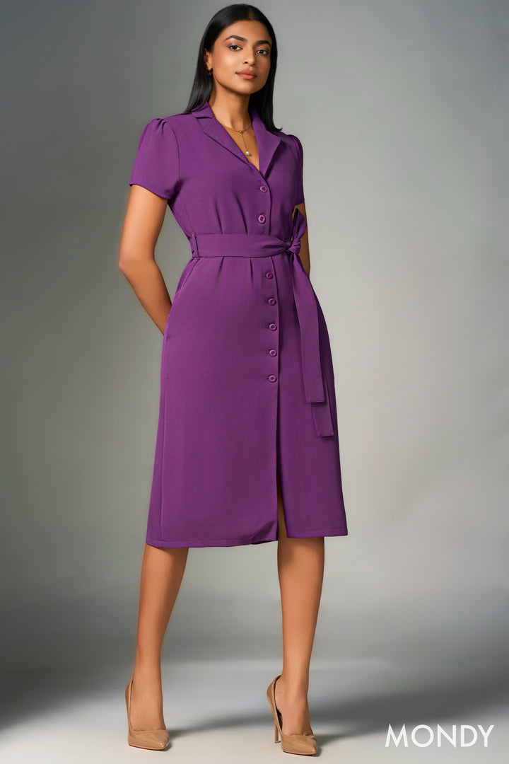 Belted Shirt Dress