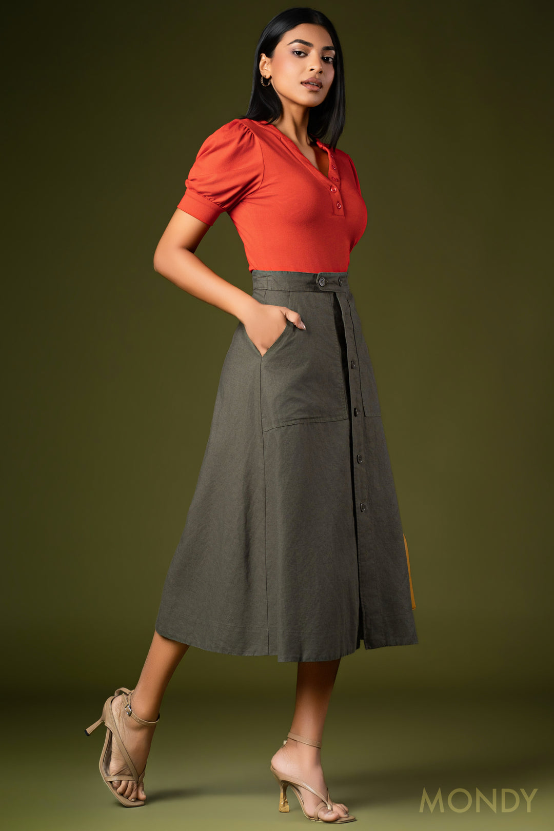 Puff Sleeve T- Shirt