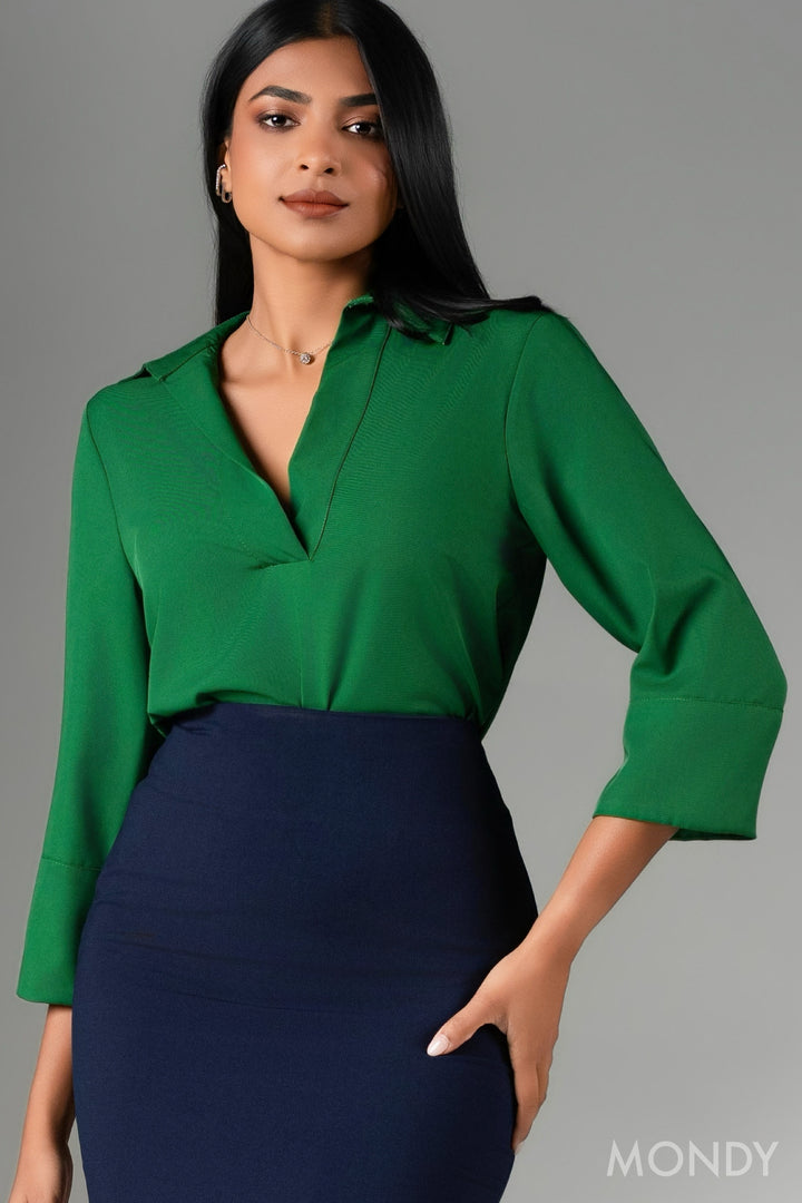 Shirt Neckline Top