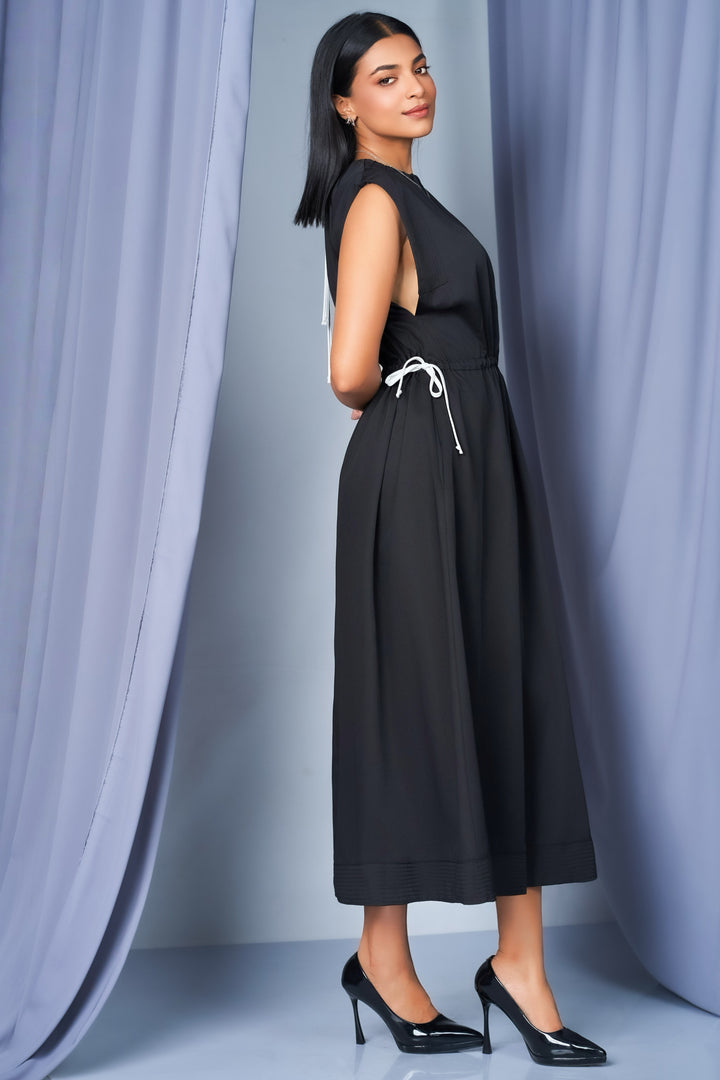 Gather Detail Midi Dress