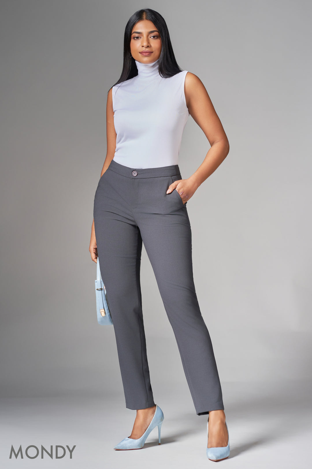 Regular Waist Straight Cut Pant