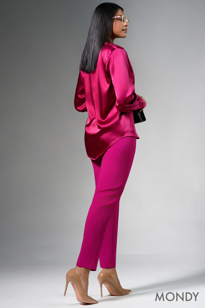 Long Sleeve Satin Shirt