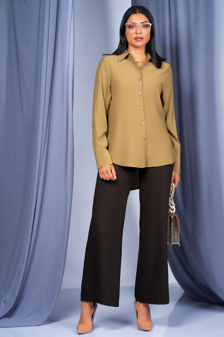 Long Tan Brown Shirt